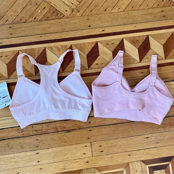 Puma Pink Sports Bra 2 Pack - Picture 4 of 7